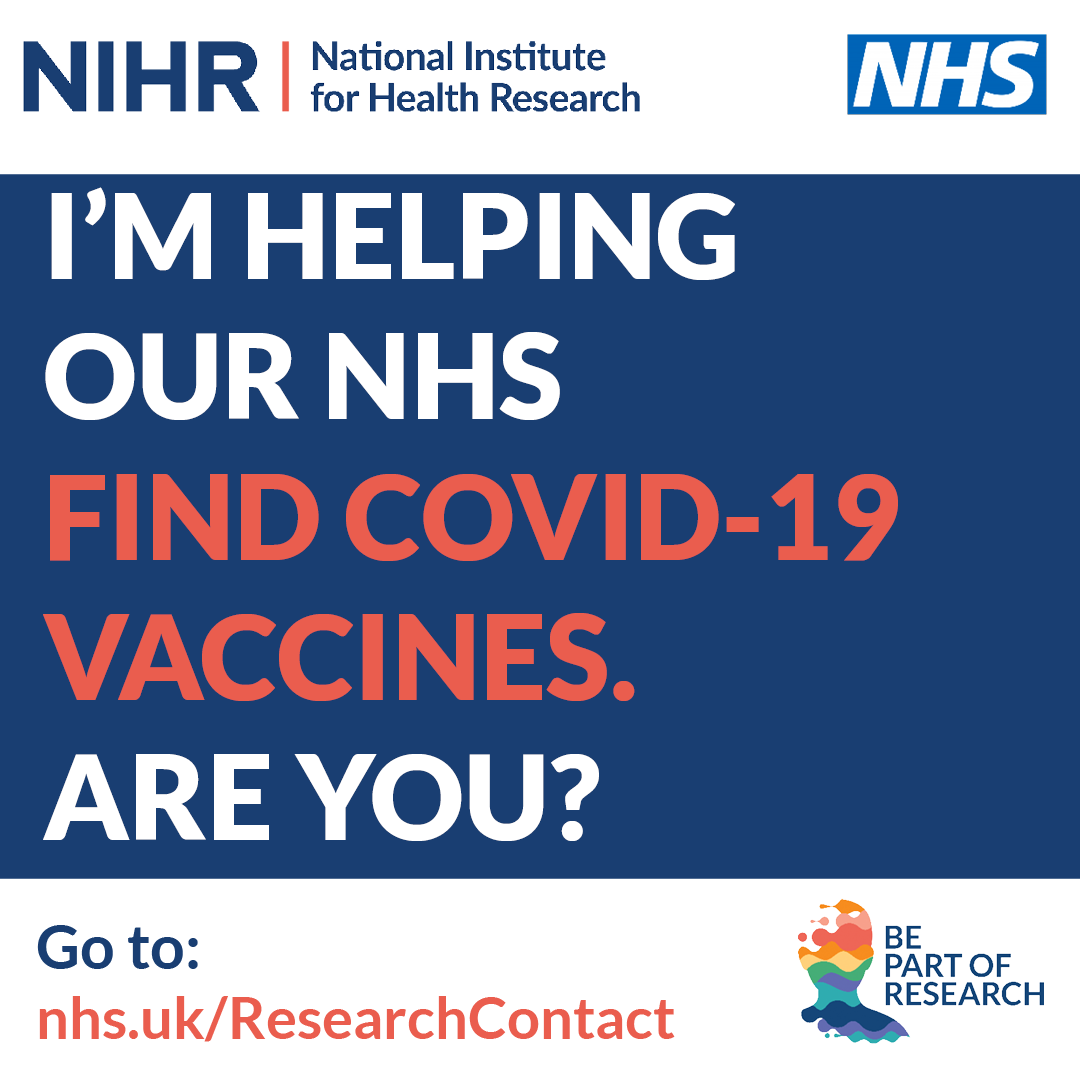 I'm helping our NHS find COVID-19 vaccines. Are you