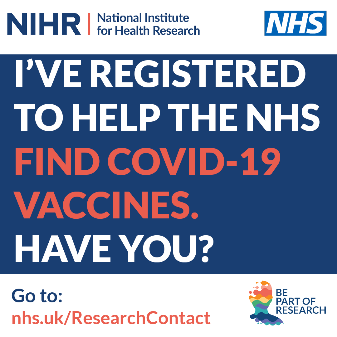 I've registered to help the NHS find COVID-19 vaccines. Have you?